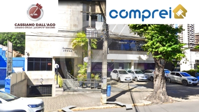 Sala Comercial, nº 210, com uma área privada de 25,31m², do Edifício Arcon, com WC e uma vaga de gar