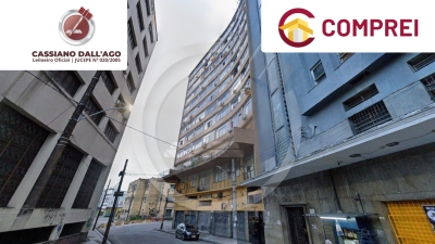 Foto de Apartamento, nº 512, com área de útil de 25,557m², do Edifício Continental, situado na Rua Cleto Campelo, n°44, Santo Antônio, Recife/PE